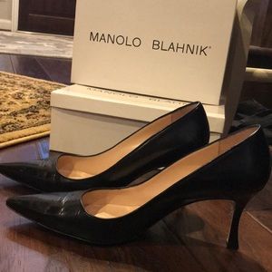 Black Manolo Blahnik Heels - Size 41